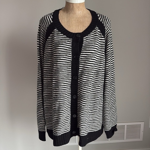 Lane Bryant Long-Sleeve Button-Front Stitch Cardigan Sweater Size 22/24 NEW! - Picture 4 of 9